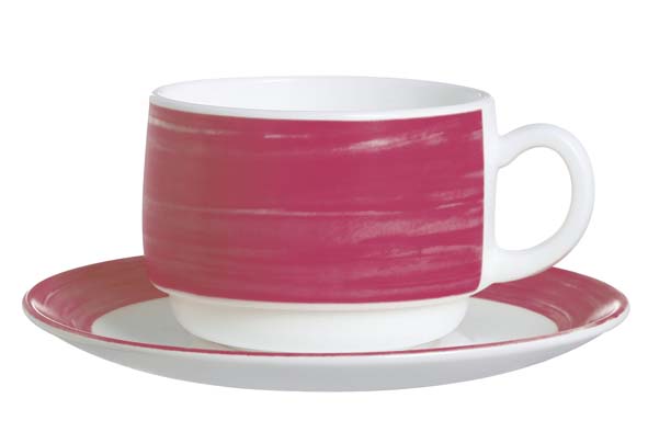 Arcoroc Brush Cherry Sous-Tasse 14cm